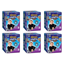 Baby Love SleepyNights Overnight Pants 4-7 Years (18-35kg) Bluey 9 Bundle of 6
