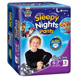 Baby Love SleepyNights Overnight Pants 4-7 Years (18-35kg) Bluey 9 Pack x 3