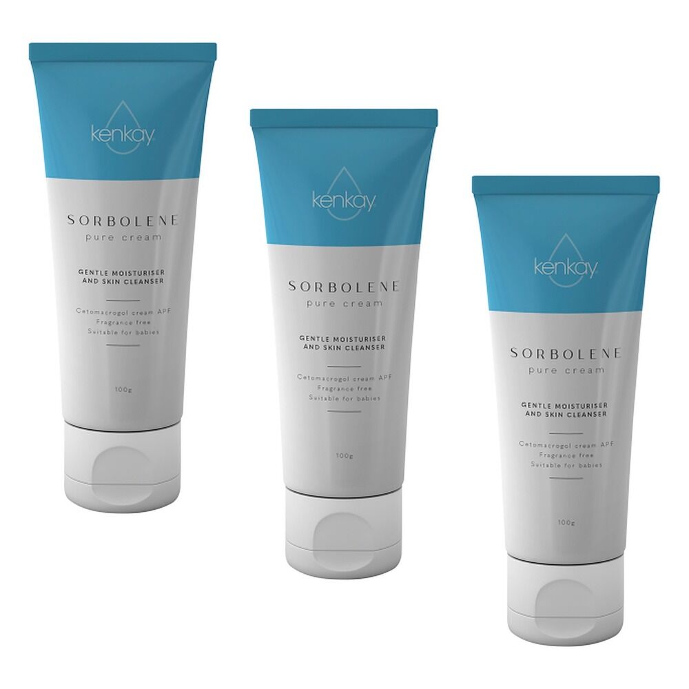 Kenkay Sorbolene Pure Moisturiser 100g Pack of 3