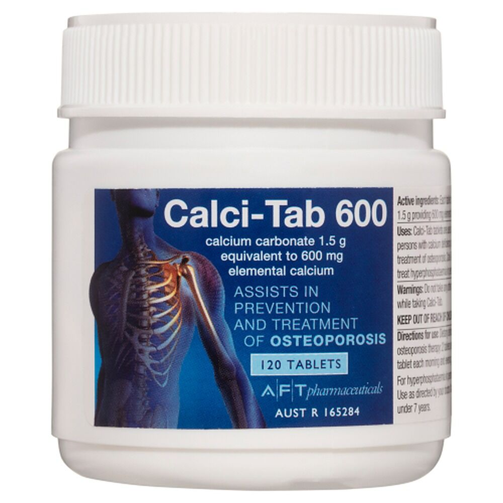 Calci-Tab 600mg 120 Tablets