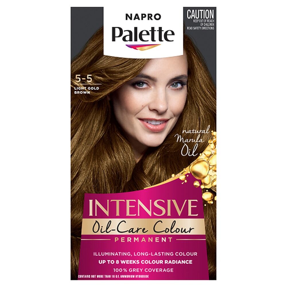 Napro Palette Permanent Hair Colour 5-5 Light Gold Brown x 3