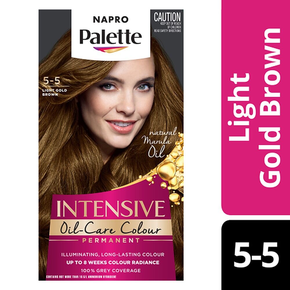 Napro Palette Permanent Hair Colour 5-5 Light Gold Brown x 3