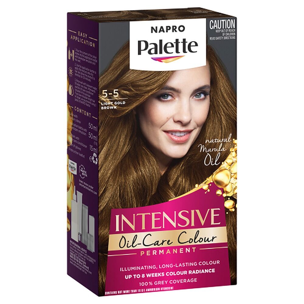 Napro Palette Permanent Hair Colour 5-5 Light Gold Brown x 3