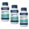 Faulding Vitamin D 1,000 IU 200 Capsules Pack of 3
