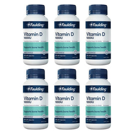 Faulding Vitamin D 1,000 IU 200 Capsules Pack of 6