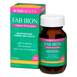 FAB Iron + Vitamin B Complex 60 Tablets