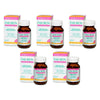 FAB Iron + Vitamin B Complex + Zinc 60 Capsules Pack of 5