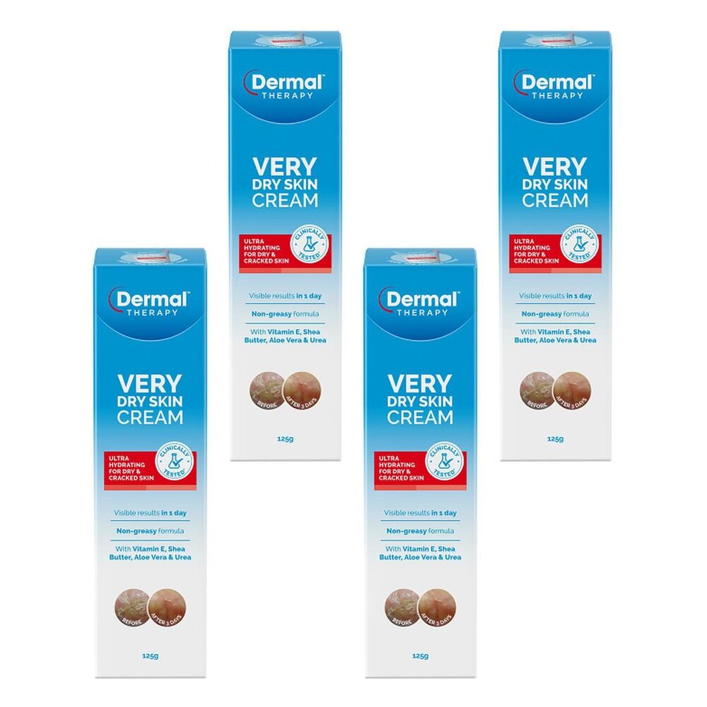 Dermal Therapy Very Dry Skin Cream 125g Pack of 4