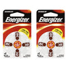 Energizer Hearing Aid Batteries AZ312 Turn & Lock 4 Pack Bundle of 2