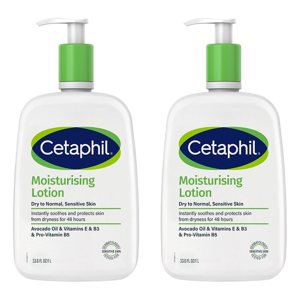 Cetaphil Moisturising Lotion 1L Pack of 2
