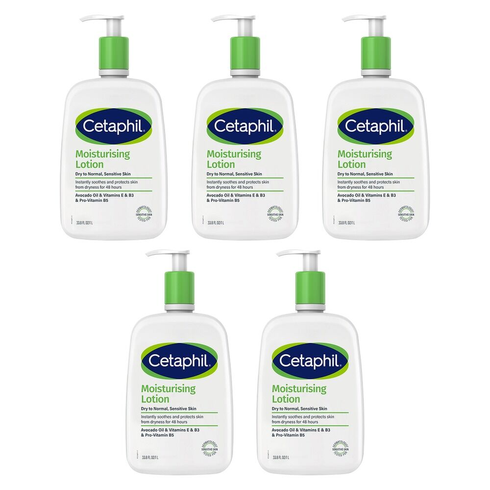 Cetaphil Moisturising Lotion 1L Pack of 5