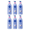 NIVEA Irresistibly Smooth Body Lotion, Long-Lasting Moisture, 400mL Pack of 6