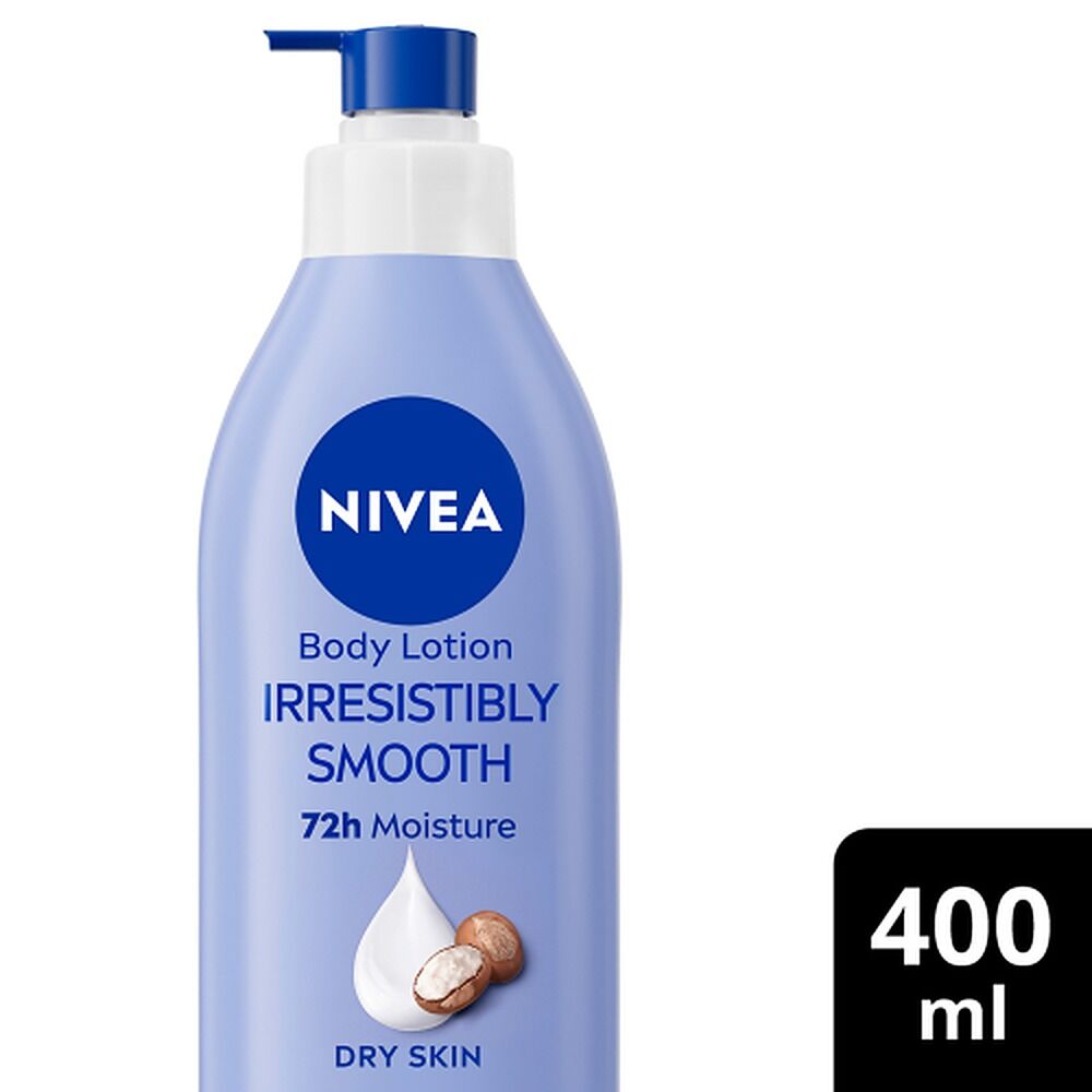 NIVEA Irresistibly Smooth Body Lotion, Long-Lasting Moisture, 400mL