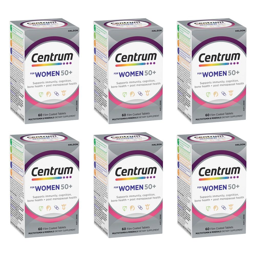 Centrum for Women 50+ 60 Tablets Pack of 6