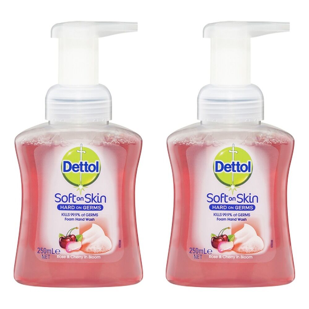 Dettol Foam Hand Wash Rose & Cherry in Bloom 250mL Pack of 2