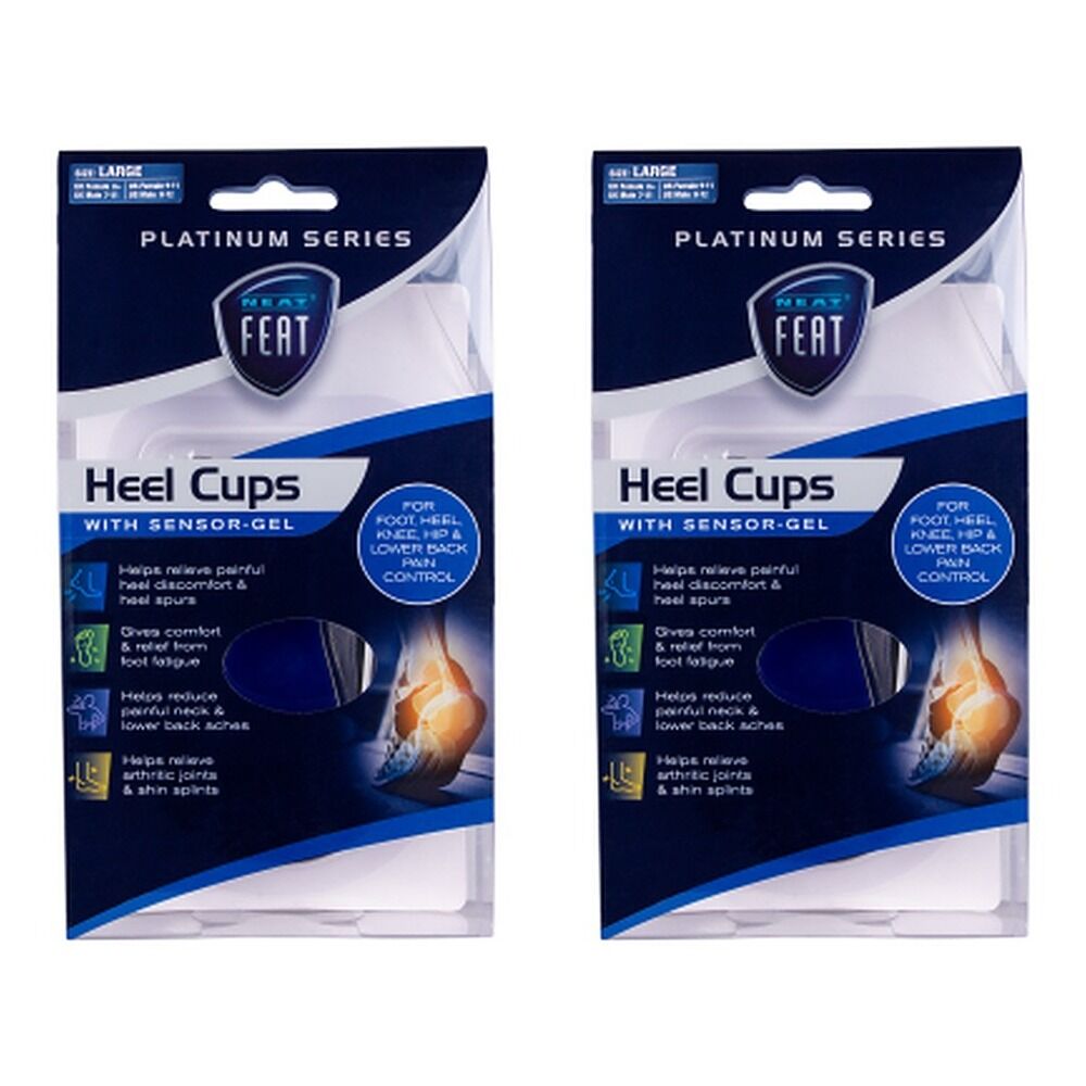 Neat Feat Gel Heel Cups Large Pack of 2