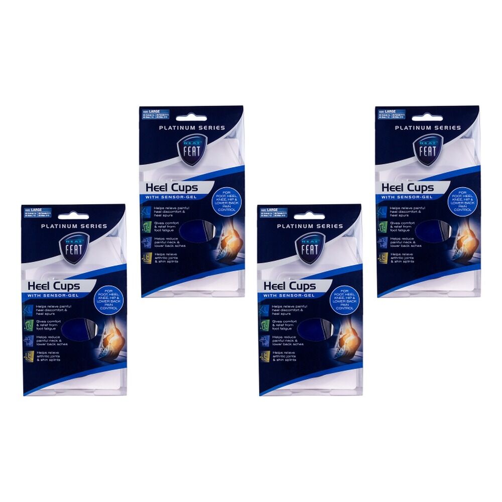 Neat Feat Gel Heel Cups Large Pack of 4