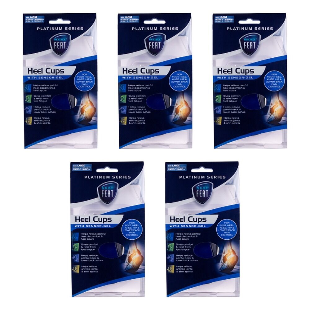 Neat Feat Gel Heel Cups Large Pack of 5