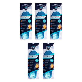 Neat Feat Memory Foam Insoles Men Pack of 5