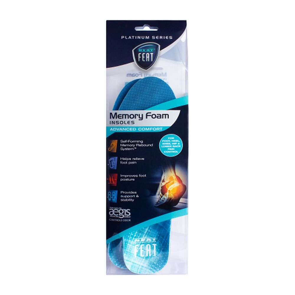 Neat Feat Memory Foam Insoles Men