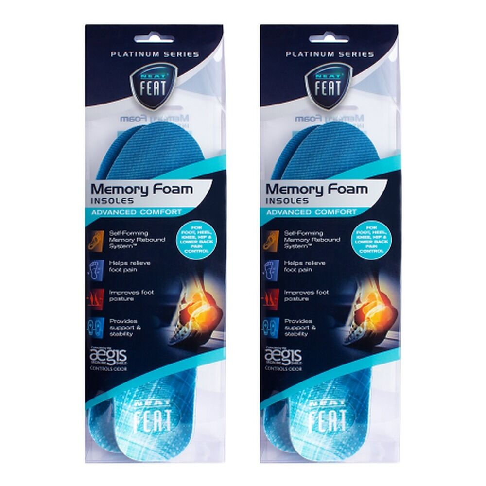 Neat Feat Memory Foam Insoles Women Pack of 2