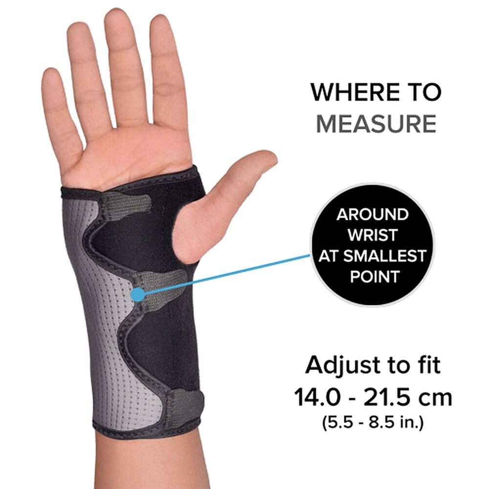 Futuro Wrist Comfort Stabilising Brace Adjustable Black & Grey