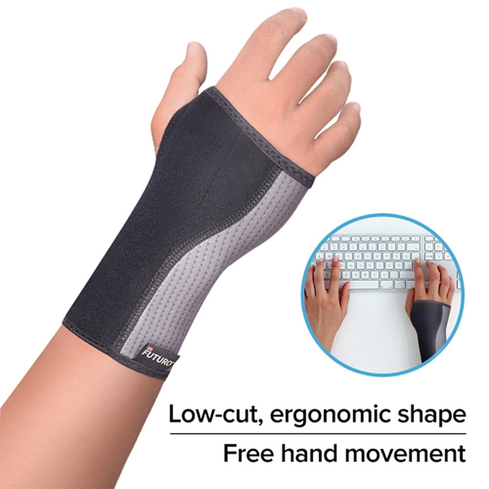 Futuro Wrist Comfort Stabilising Brace Adjustable Black & Grey
