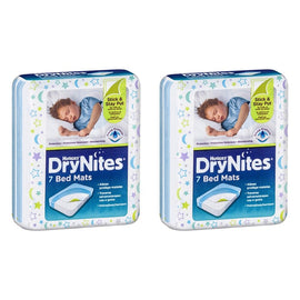Huggies DryNites Bed Mats 7 Pack x 4 Bundle of 2