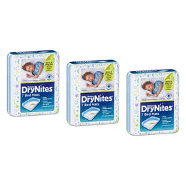 Huggies DryNites Bed Mats 7 Pack x 4 Bundle of 3