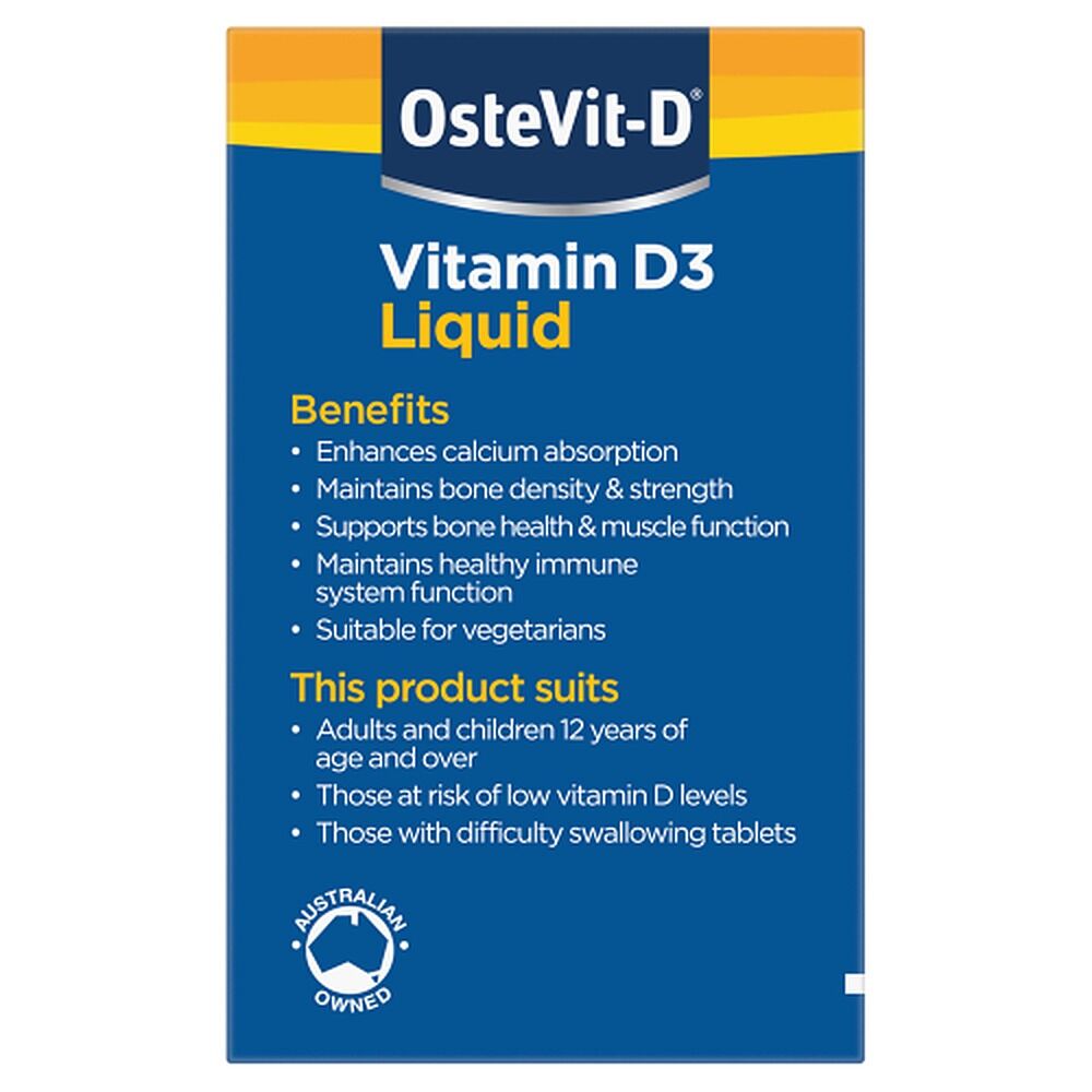 Ostevit D Vitamin D3 Liquid 1000IU 50mL