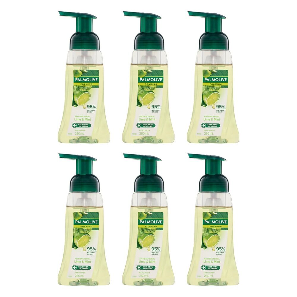 Palmolive Antibacterial Foaming Hand Wash Lime & Mint 250mL x 6 Bundle of 6