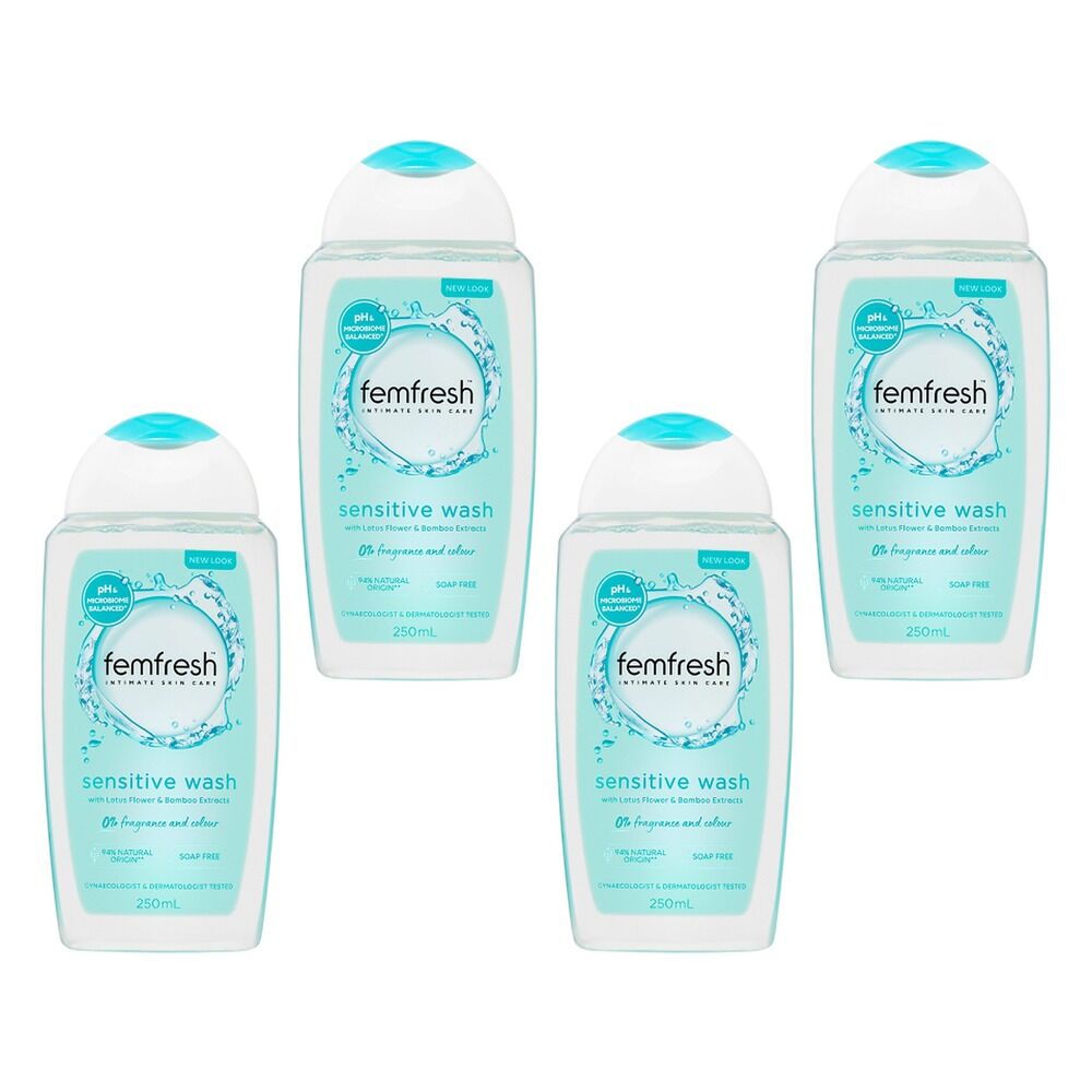 Femfresh Sensitive Wash 250mL Pack of 4
