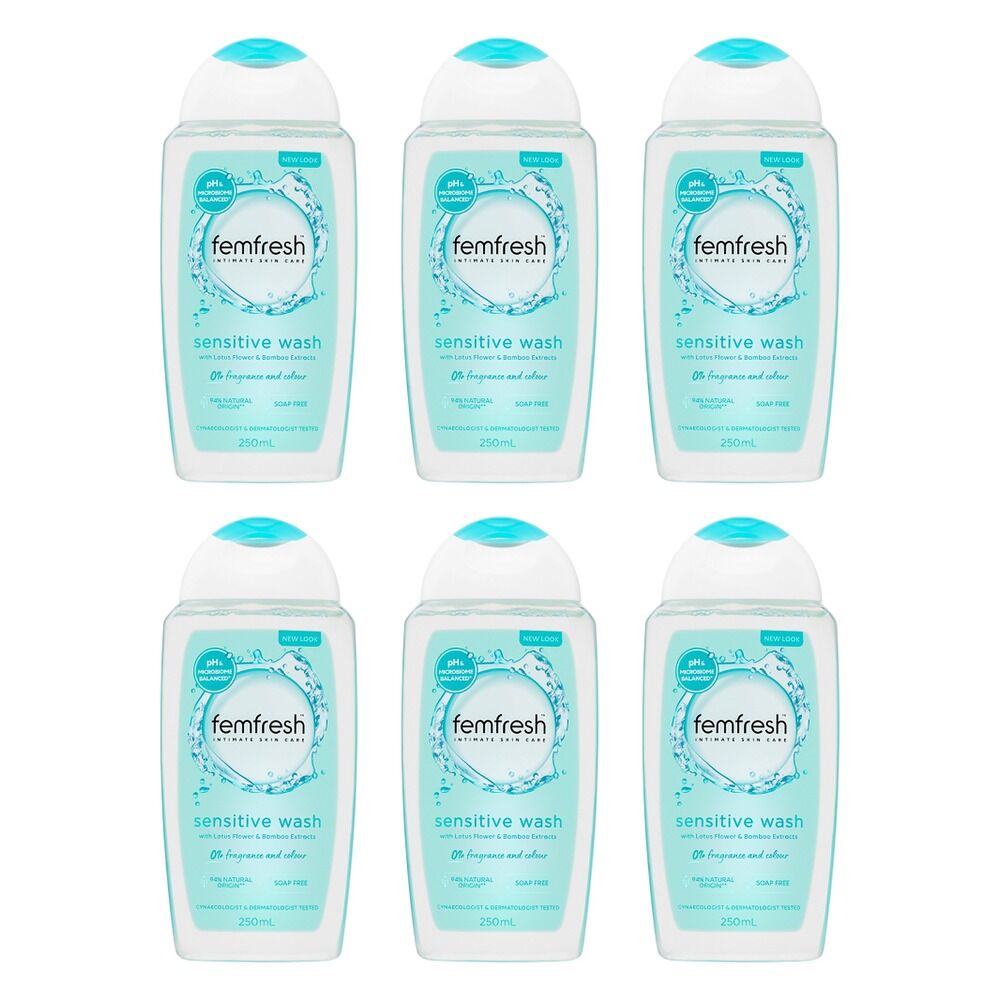 Femfresh Sensitive Wash 250mL Pack of 6