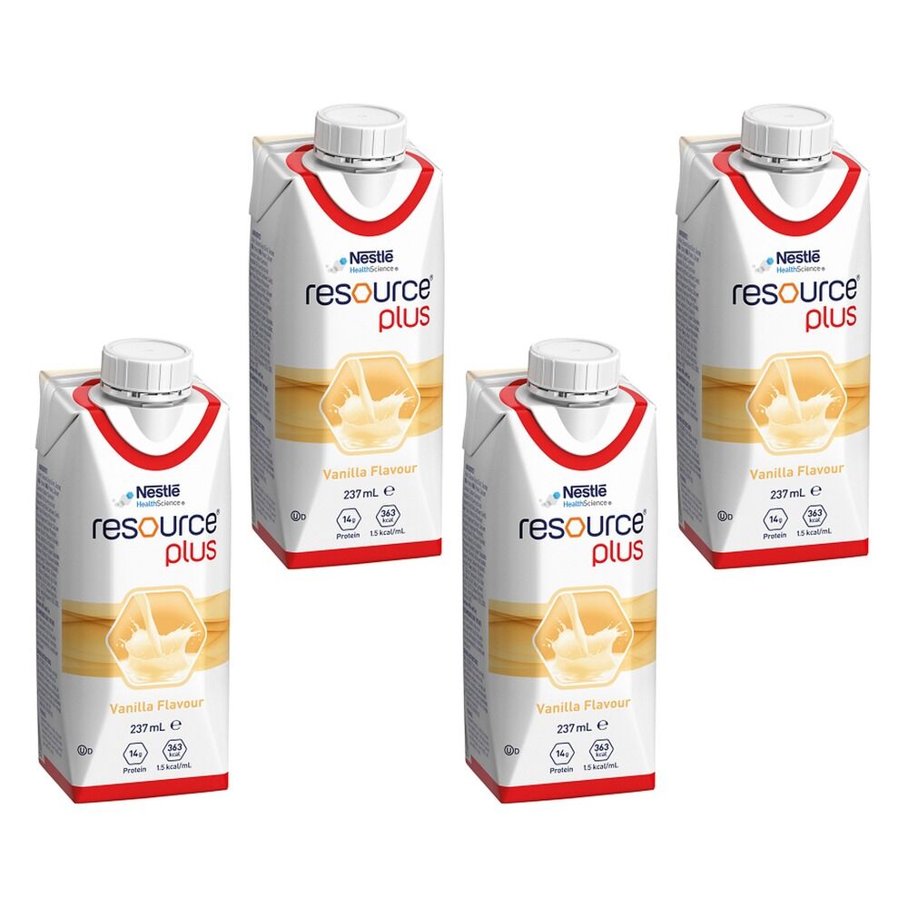 Resource Plus Vanilla 237mL Pack of 4