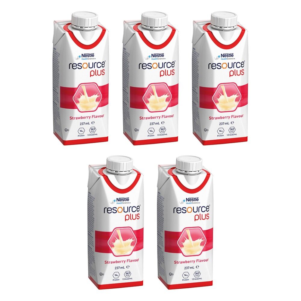 Resource Plus Strawberry 237mL Pack of 5