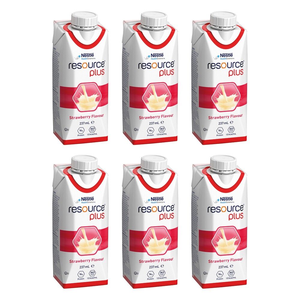 Resource Plus Strawberry 237mL Pack of 6