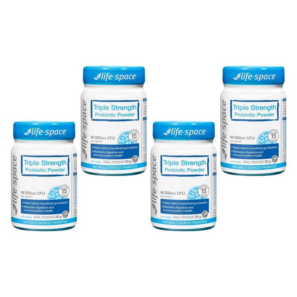 Life-Space Triple Strength Probiotic Powder 30g Pack of 4