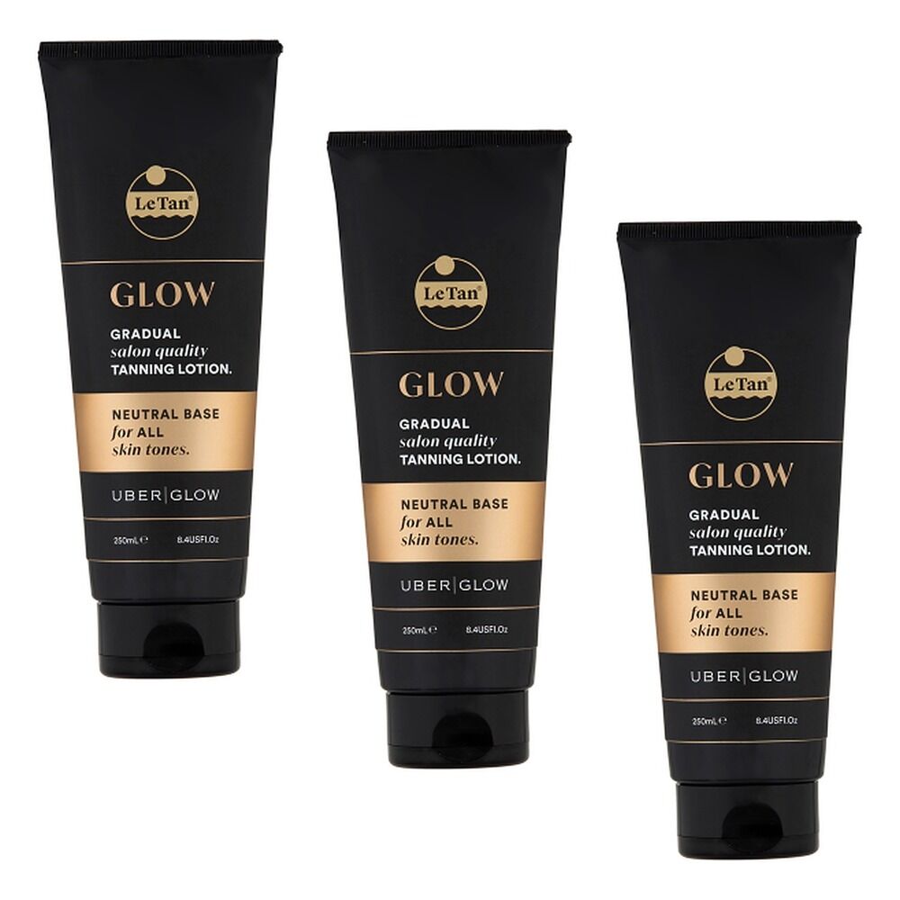 Le Tan Glow Gradual Tanning Lotion 250mL Pack of 3