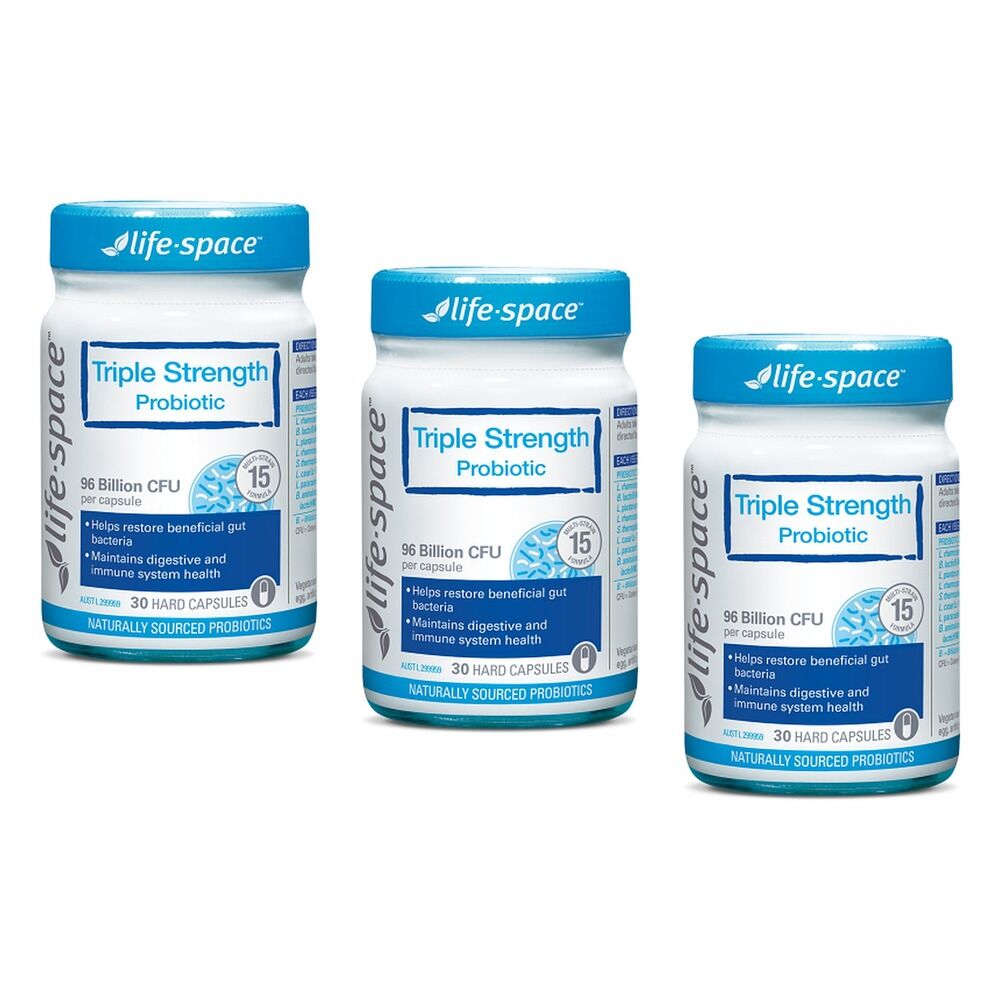 Life-Space Triple Strength Probiotic 30 Capsules Pack of 3