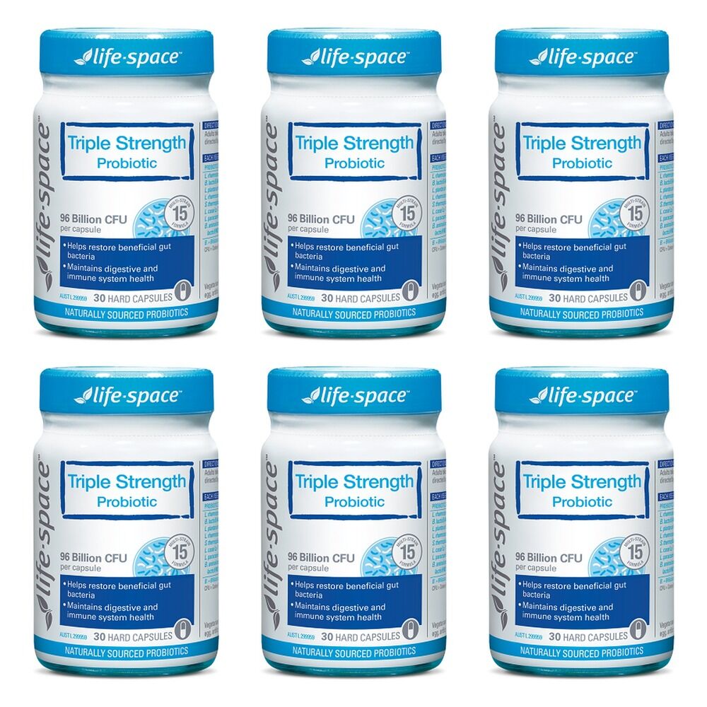 Life-Space Triple Strength Probiotic 30 Capsules Pack of 6