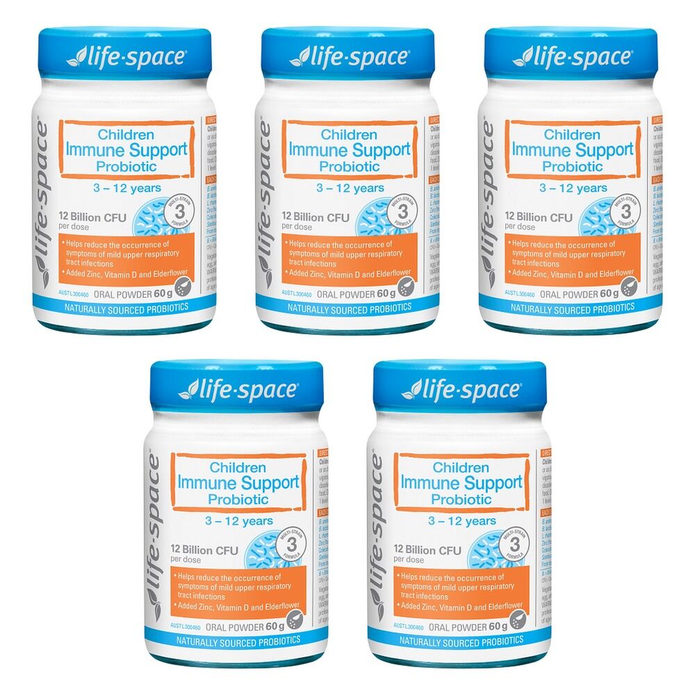 Life-Space Children Immune Support Probiotic 3-12 Years 60g Pack of 5