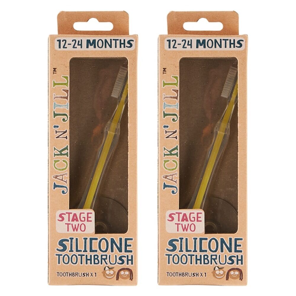 Jack N' Jill Silicone Toothbrush Pack of 2