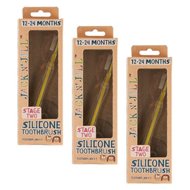 Jack N' Jill Silicone Toothbrush Pack of 3