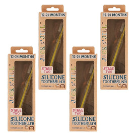 Jack N' Jill Silicone Toothbrush Pack of 4