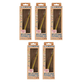 Jack N' Jill Silicone Toothbrush Pack of 5