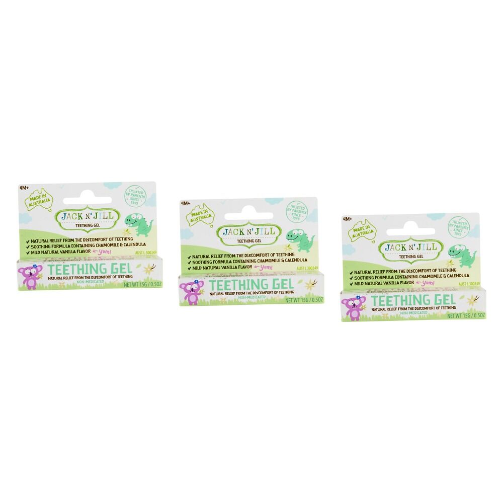 Jack N' Jill Teething Gel 15g Pack of 3
