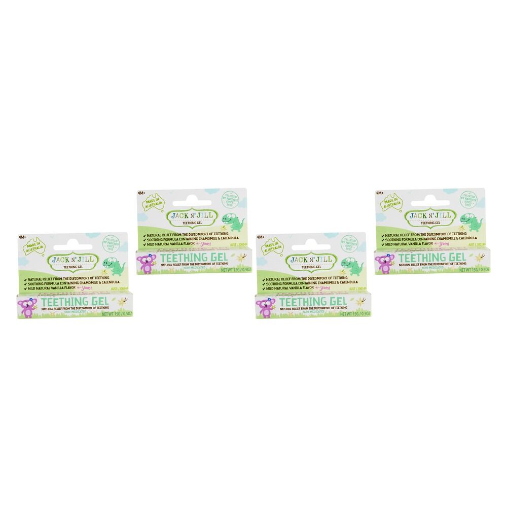 Jack N' Jill Teething Gel 15g Pack of 4