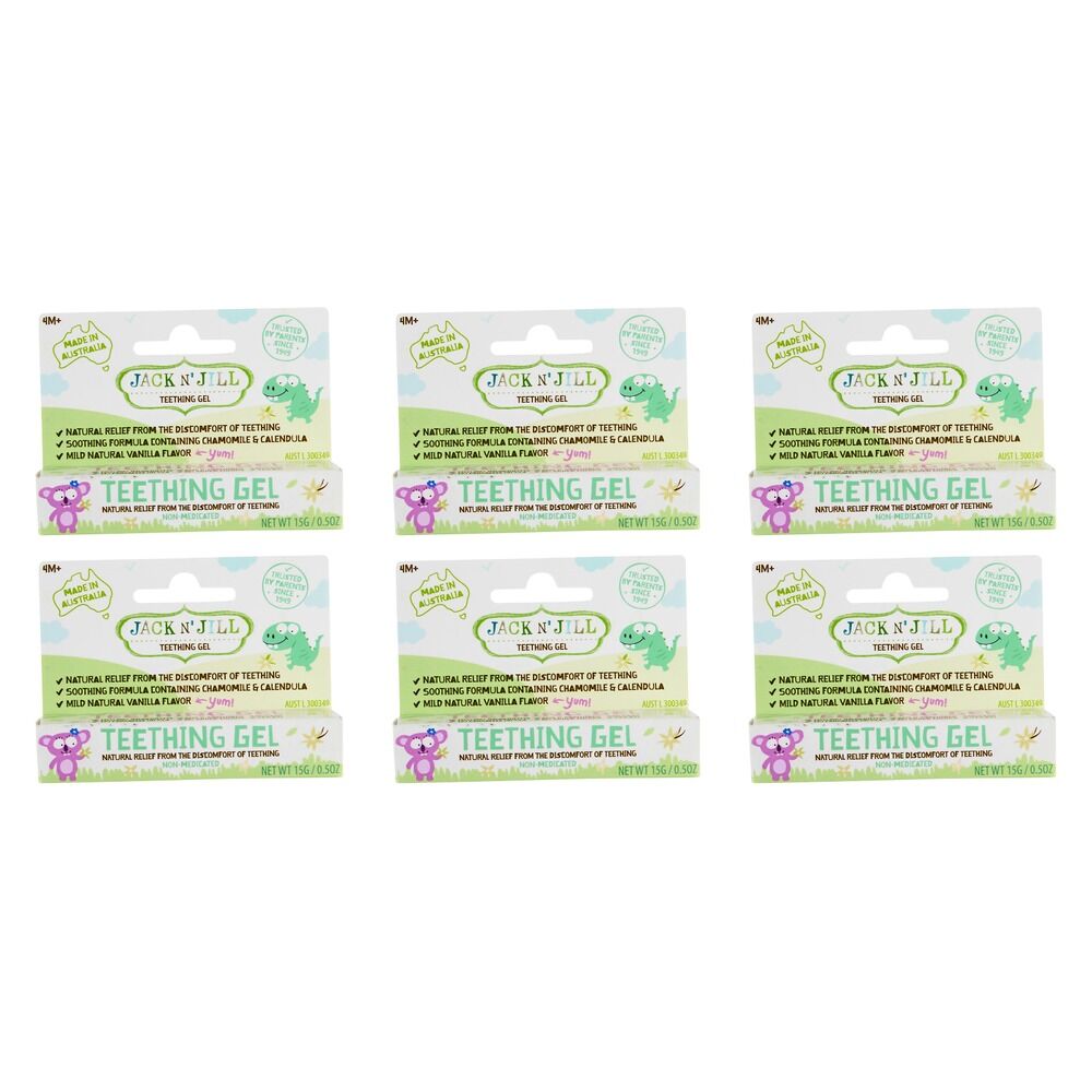 Jack N' Jill Teething Gel 15g Pack of 6