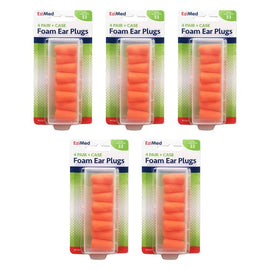 Amcla EziMed Sound Tamer Foam Ear Plugs 4 Pairs Pack of 5
