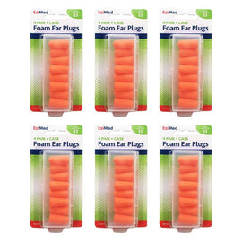 Amcla EziMed Sound Tamer Foam Ear Plugs 4 Pairs Pack of 6
